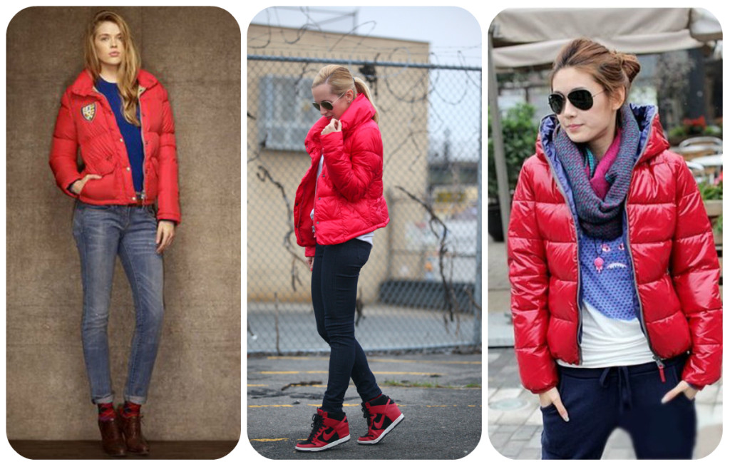 С чем носить красную куртку – подборка фото стильных женских образов с курткой красного цвета